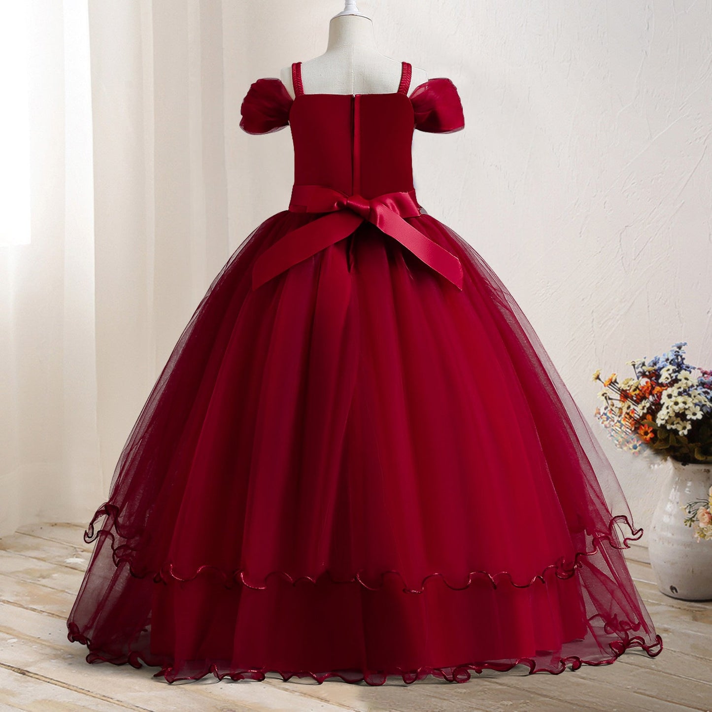 Girls clothing princess elegant floor length long frock for girls