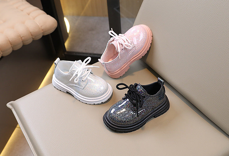 Girls shoes flate shoe round tor non-slip boys and girls