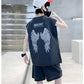 Casual outfit sleeveless shirt+short 2 pcs dress for boys