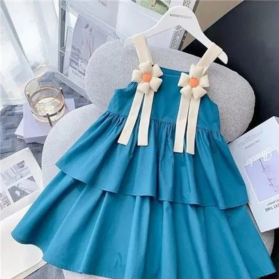 Flower Dress costume sleevless princes dress for girls