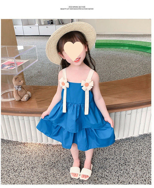 Flower Dress costume sleevless princes dress for girls