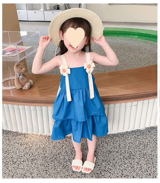 Flower Dress costume sleevless princes dress for girls