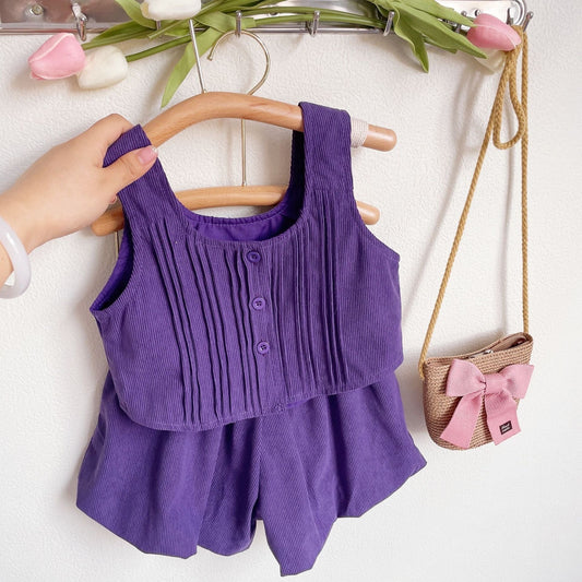 Korean style long sleeve shirt+vest+shirt 3 pcs set for girls