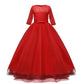 Fancy prom gown flower frock for girls