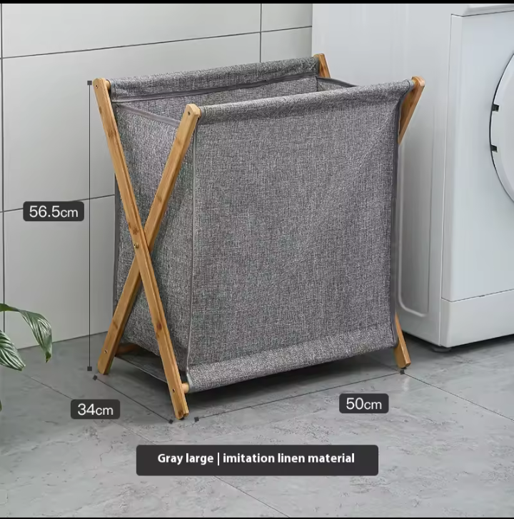 Household laundry basket with clothes storage large size
