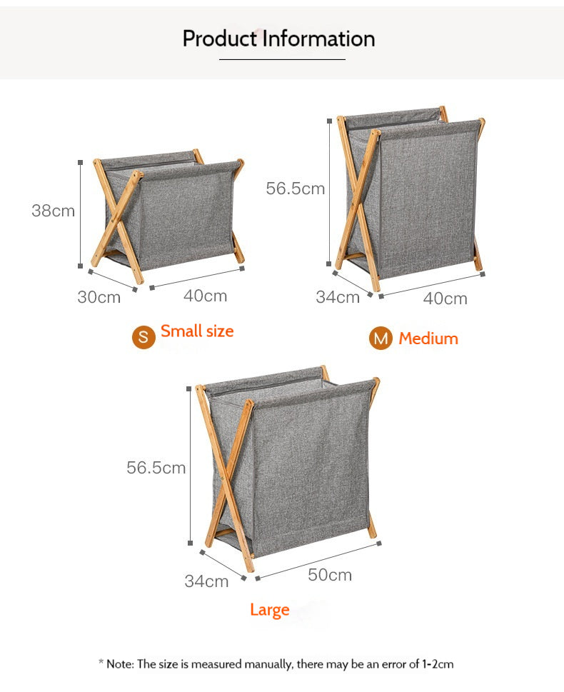 Household laundry basket with clothes storage large size