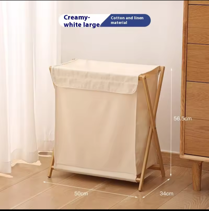 Household laundry basket with clothes storage large size