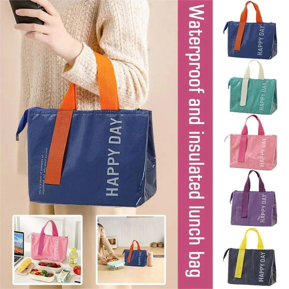 Hot and Cool Kids Lunch Fresh and Hot For Lon Time Large capacity waterproof bag for Kids picnic bag opening design