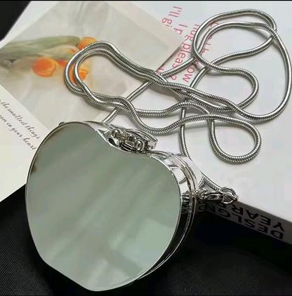 Mini glossy acrylic round small Stylish bag for girls