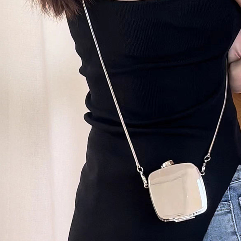 Mini glossy acrylic round small Stylish bag for girls