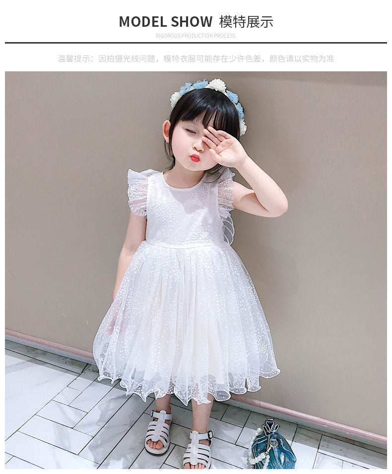 3d butterfly wing party frock for girls