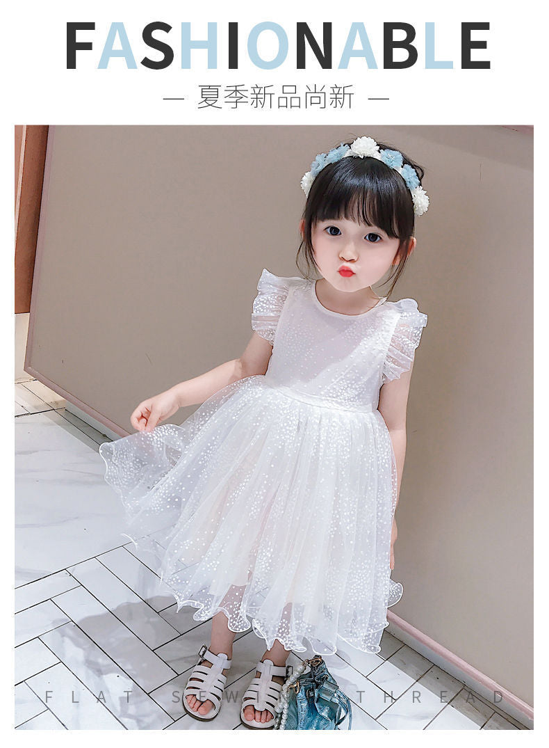 3d butterfly wing party frock for girls