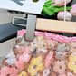 Drawstring top+floral sequin skirt 2 pcs dress for girls