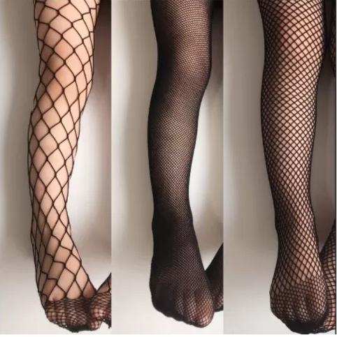 Hollow out stocking pantyhose black club party long mesh legging for girls