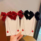 Bow hair pin tassel pearl for girls