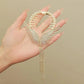 Wings pearl rhinestone hair clip for girls