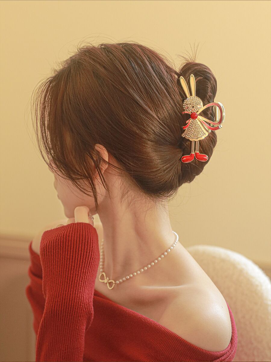High grade glittering rhinestone hair clip for girls