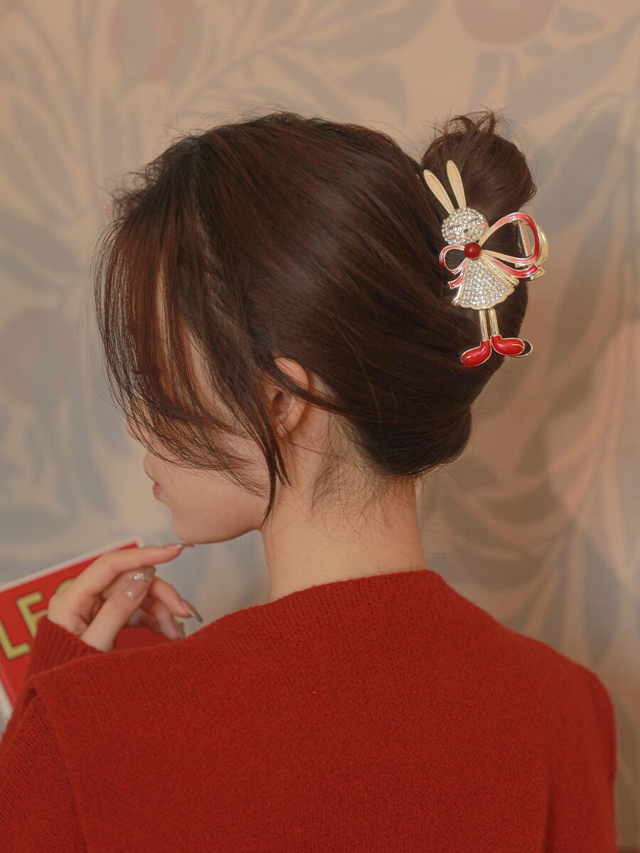 High grade glittering rhinestone hair clip for girls