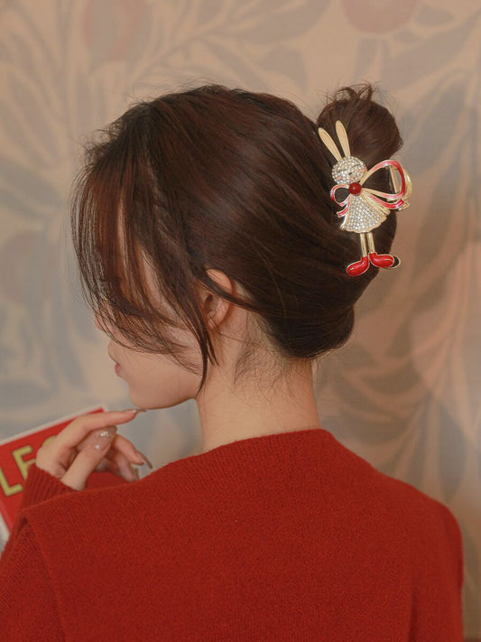 High grade glittering rhinestone hair clip for girls