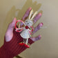 High grade glittering rhinestone hair clip for girls
