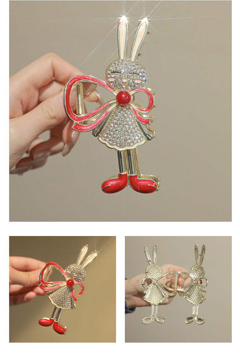High grade glittering rhinestone hair clip for girls