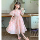 Western frock half sleeve floral printed frock for girls