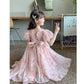 Western frock half sleeve floral printed frock for girls