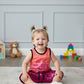 Cool Girl Printed Sleeveless Shirt with Sequins Shorts Summer Dress for Girls