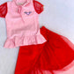 Stylish Net Skirt And Cotton Shirt (2PC)