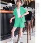 3pcs casual style coat+shirt with short Formal Dress for boys and girls