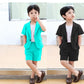 3pcs casual style coat+shirt with short Formal Dress for boys and girls