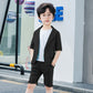 3pcs casual style coat+shirt with short Formal Dress for boys and girls