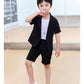 3pcs casual style coat+shirt with short Formal Dress for boys and girls