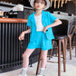 3pcs casual style coat+shirt with short Formal Dress for boys and girls