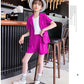 3pcs casual style coat+shirt with short Formal Dress for boys and girls