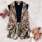Leopard printed sleeveless waist+short with shirt 3 piece dress for girls and boys