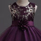 Infant clothing hook flower sleeveless long frock for girls