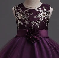 Infant clothing hook flower sleeveless long frock for girls