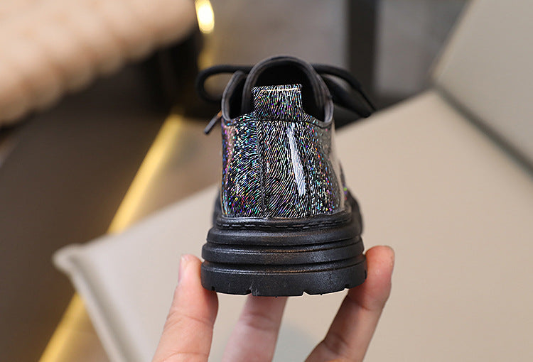 Girls shoes flate shoe round tor non-slip boys and girls