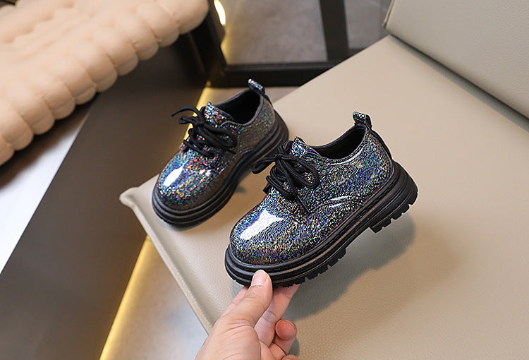Girls shoes flate shoe round tor non-slip boys and girls