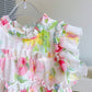 Kids fashion girls flower sleeveless shirt and pant dress for girls
