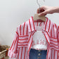 Baby products online striped shirt+tank top with denim short 3 piece dress for girls