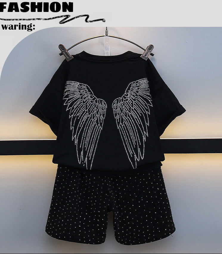 4681 Baby clothing printed shirt with short outfit dress for boys