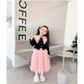 Kids clothes online Pakistan full sleeve princess top and skirt birthday designed dress for girls