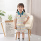 Boys cotton blended collar style shirt with short