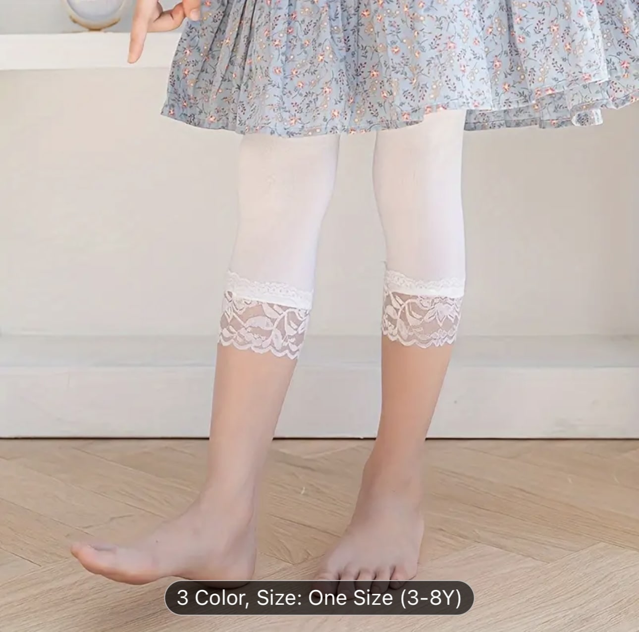 Lace hook+ pantyhose legging for girls