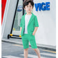 3pcs casual style coat+shirt with short Formal Dress for boys and girls