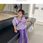 kids clothing brands in pakistan bowknot ruffles top + fashion bell-bottoms dress for girls
