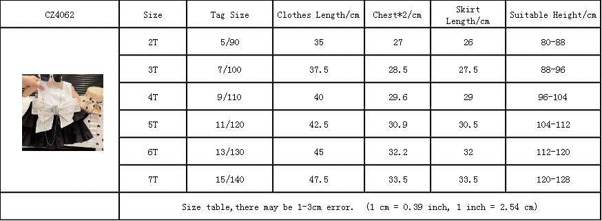 Western Dress big bow vest sleeveless top with skirt 2 piece dress for girls