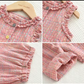 Girls clothes Pakistan breasted cardigan top with pant 2 pcs dress for girls